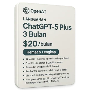 ChatGPT-5 Plus Masa Aktif 3Bulan