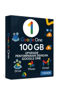 Google One 100GB – 1 Tahun Resmi Bergaransi