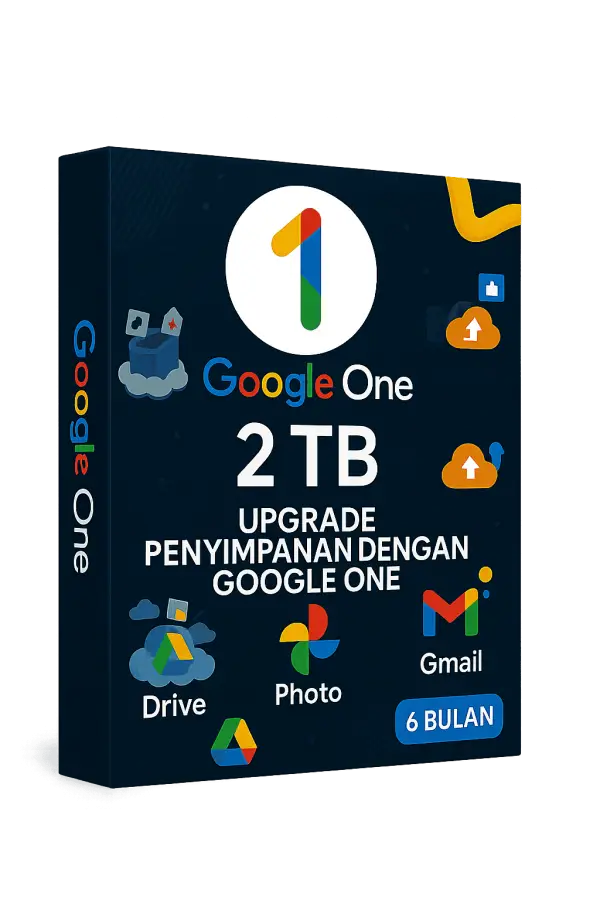 Google One Penyimpanan Cloud 2TB – 6 Bulan
