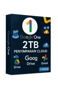 Google One Penyimpanan Cloud 2TB – 1 Tahun Resmi